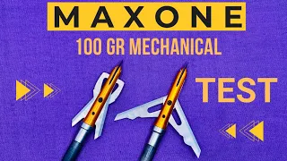 Budget Broadhead Test: MAXONE Archery Broadhead 100 gr Mechanical on Amazon