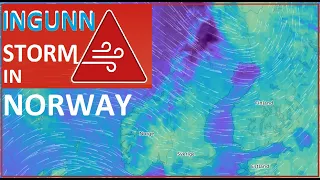 Norway: The strongest storm in Norway in the last thirty years: Ingunn