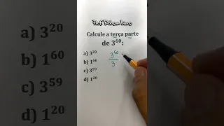 Problema com Potenciação Para Concursos | Prof Robson Liers