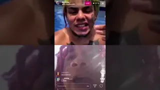 Trippie Redd pulls up to 6ix9ine IG live mad!!!