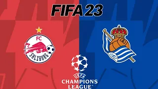 UEFA Champions League 2023 - Real Sociedad VS RB Salzburg Group Stage Match - Fifa 23 Gameplay Xbox