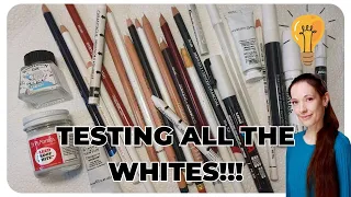 Which White Mediums for Coloring and Mixed Media! (Pens Pencils Paints Testing Review)