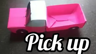 Origami Paper Pick Up Truck #origami #paper #papercraft #viralvideo @my dream talent #pickup #easy