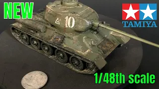 Building the New Tamiya T34-85 (1/48th scale )