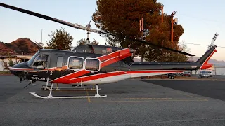 Bell 212 Helicopters Engine Startup, Takeoff and Flyby Compilation