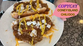 HOT DOG LOVERS....Try my COPYCAT CONEY ISLAND CHILI DOG recipe!