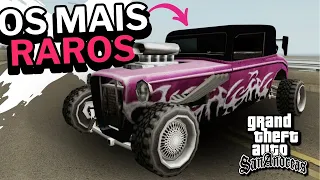 OS CARROS RAROS MAIS IRADOS DO GTA SAN ANDREAS!