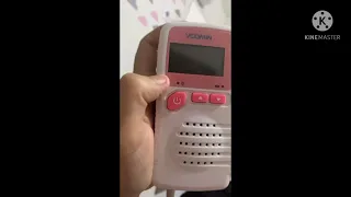 Ouvindo o coração do bebê 11 semanas em casa com sonar fetal