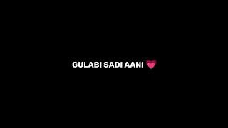 Gulabi Sadi ||Sanju Rathod _New Song🥀New hindi black screen status❤Trending song_no copyright status