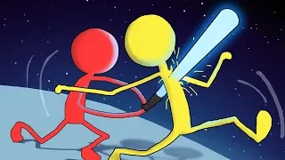 ЗАТРОЛЛИЛ ЛАЗЕРНЫМ МЕЧЕМ ДРУГА В СТИК ФАЙТ - STICK FIGHT THE GAME