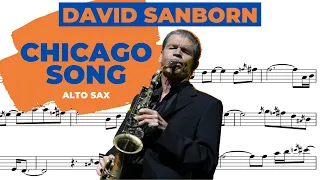 DAVID SANBORN | CHICAGO SONG | ALTO SAX TRANSCRIPTION