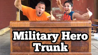 FOUND MILITARY HERO TRUNK I Bought Abandoned Storage Unit Locker Opening Mystery Boxes Storage Wars