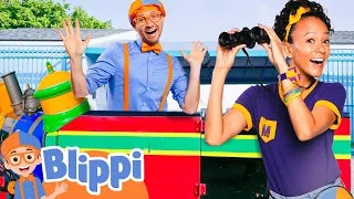 Adventure Rides with Blippi and Meekah! | Theme Park Fun | Educational Videos For Kids