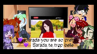 //Boruto and friends ~react~ to Sarada and Saruto (Borusara family)💛❤️