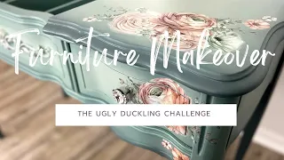 Gorgeous😍Furniture Makeover for the Ugly Ducking Challenge | Blending Chalk Paint
