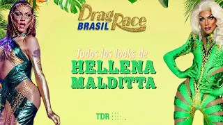 Todos los looks de Hellena Malditta en Drag Race Brasil 🇧🇷👑 #DragRace