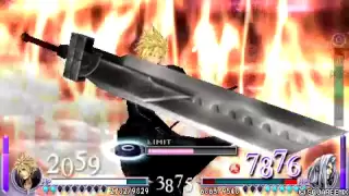 DFF Dissidia Final Fantasy Lv.100 Cloud vs Sephiroth Lv.100