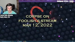 Corpse Husband on Foolish's stream - Just Chatting (MAR 12, 2022)