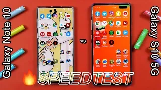 Samsung Galaxy Note 10 vs S10 5G Speed Test