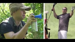 AIRHORN GOLF PRANK! (GOLFERS COME AFTER US) - NELK