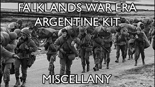 Falklands War Era Argentine Kit Miscellany
