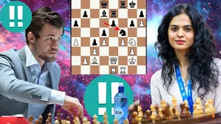 Copasetic chess game | Magnus Carlsen vs Tania Sachdev 2