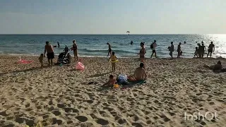 Море и пляж в Витязево 14 сентября 2023.