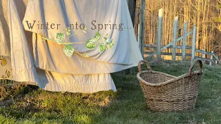 winter into spring :: silent vlog :: spring altar :: seasonal home :: slow living :: simplicity