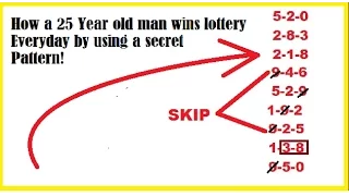 How a 25 Year old man wins lottery Everyday by using a secret Pattern