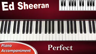 Perfect - Ed Sheeran - Piano Tutorial Accompaniment (cover)