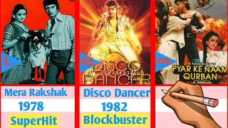 Mithun Chakraborty All Movies hits and flops list From 1976 to 2000 | Filmography | Movies Verdict