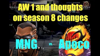 MCOC AW 1 Season 8 : MNG vs. Apoco : Path3 + 2 mini bosses + thoughts on season changes