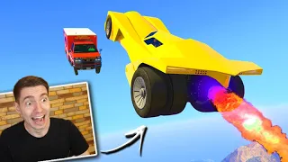 GTA V Online: CORRIDA VAI E VOLTA com uma MITADA NO CÉU!!! (SALTOS)