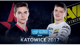 CS:GO - Astralis vs. Na'Vi [Mirage] Map 1 - Quarterfinal - IEM Katowice 2017