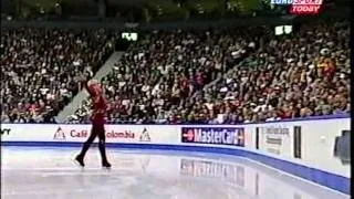 Evgeni Plushenko 2001 Worlds - SP Bolero + K&C- russian Eurosport