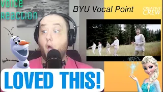 BYU Vocal Point "Frozen Medley" | Voice Teacher Reaction