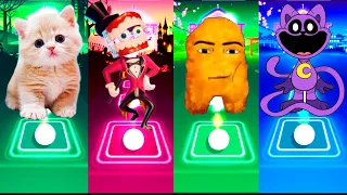 CUTE CAT DANCE MONKEY VS DIGITAL CIRCUS VS OMEGA CHICKEN VS CATNAP VS TILES HOP EDM RUSH