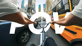 Drops and Pops! Full-speed NYC BMX POV (ft. Billy Perry)