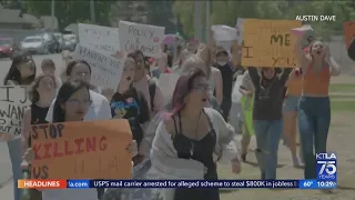 SoCal students walk out of school to advocate for gun reform following TX school shooting