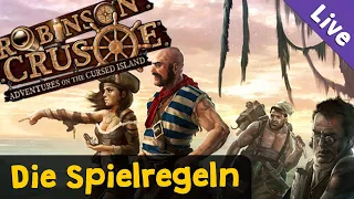 Brettspiel Robinson Crusoe ✦ Regelerklärung / Tutorial ✦ Tabletop Simulator (Livestream-Aufzeichn.)