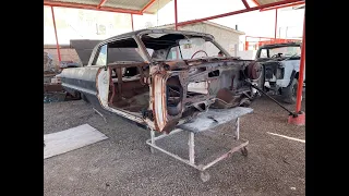 Mexicos Body Shop 1963 Impala month1-7 got my frame stolen and recovered