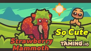 Taming.io Skin Strawberry Mammoth So Cute - Grind Boss