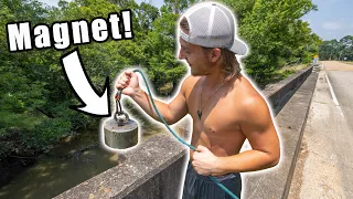 This Spot Was Loaded! Magnet Fishing For Hidden Treasurers (Giant Magnet Fishing)
