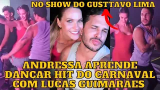 Andressa Suita DANÇA Zona de Perigo com Lucas Guimarães no show do marido Gusttavo Lima em Salvador