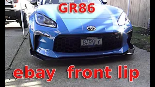 Ebay front lip for the GR86 Cheap!