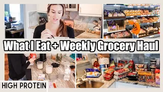 WHAT I EAT IN A DAY (busy mom of 4) + HUGE WEEKLY GROCERY HAUL AT LIDL
