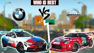 BMW Vs NISSAN 😱 Extreme car driving simulator 🤯