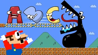 Alphabet Lore but F destroys everything - Big trouble in Super Mario Bros | Game Animation