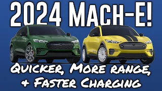 2024 Mustang Mach-E - Improved range, & power, charging plus new colors and Rally Edition!