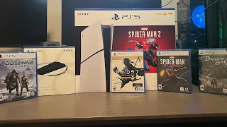 Playstion 5 Slim Spider-Man 2 bundle unboxing!